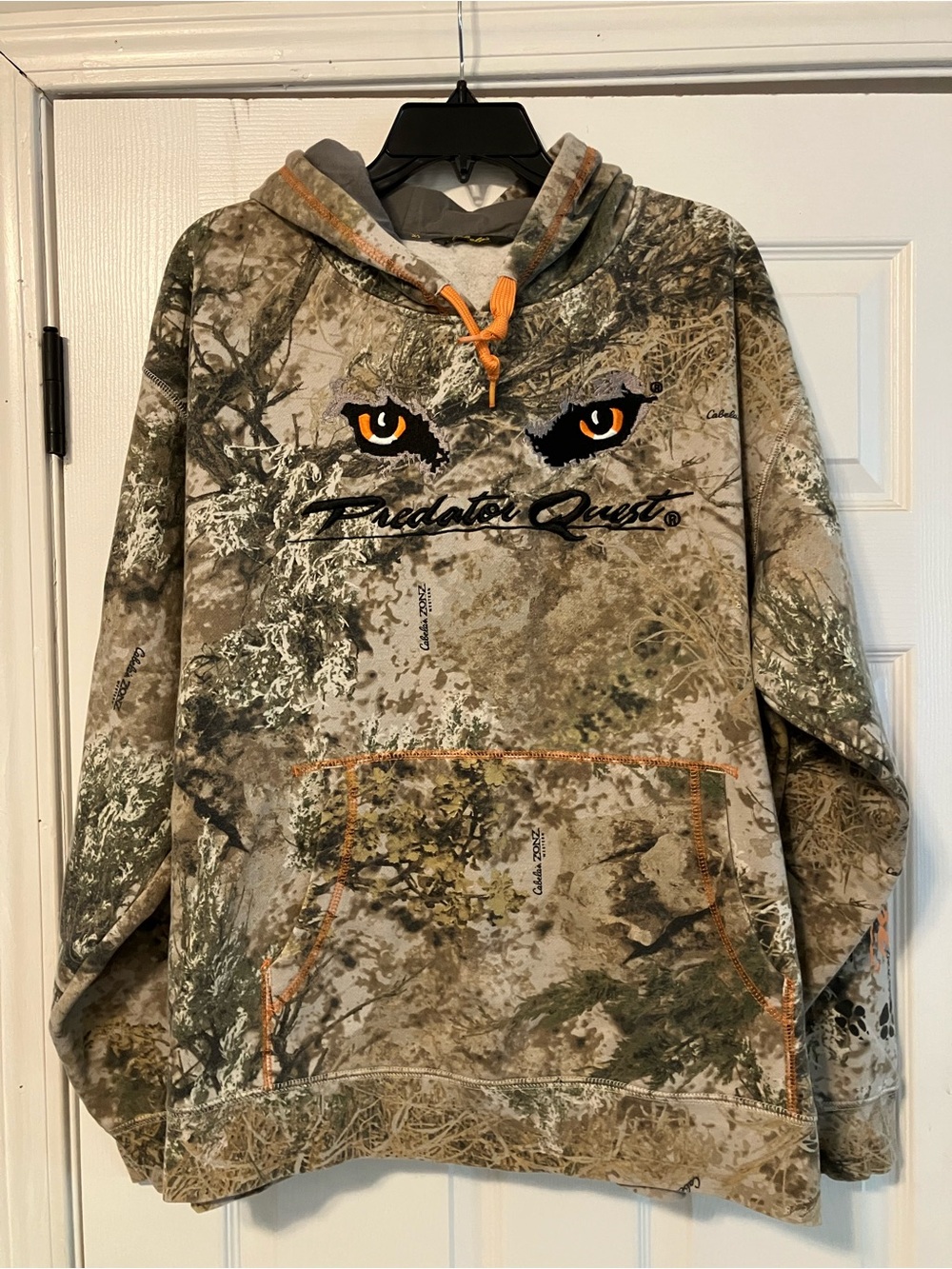 Cabelas Hoodie Sweatshirt Predator Quest Seclusion Open Camo Men’s Size 2XL